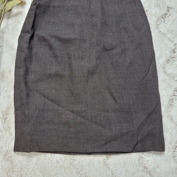 Jil Sander Wool Blend Gray Pencil Straight Skirt Size 36 - Picture 3 of 9
